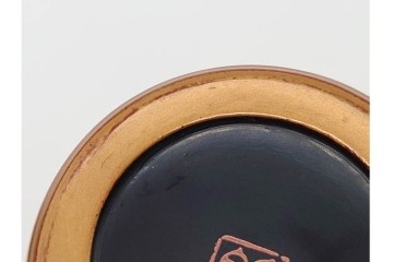 高井泰令　菊桐蒔絵が味わい深い茶入　共箱付き　(R-090674)