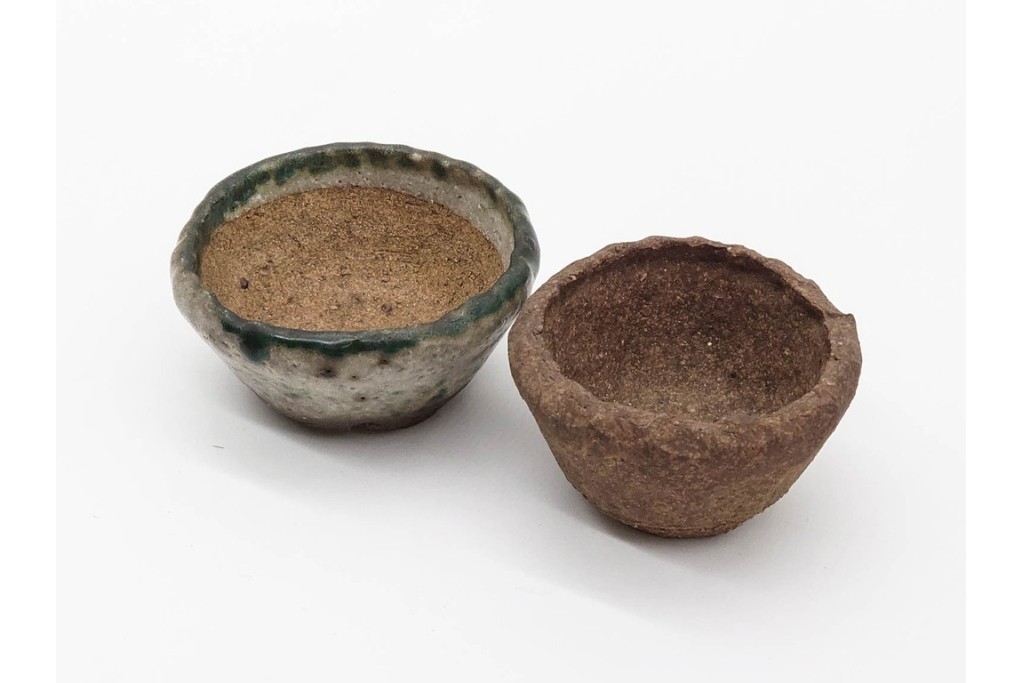 東福寺　趣の異なる表情を楽しめる盆栽鉢2点セット　(R-090690)