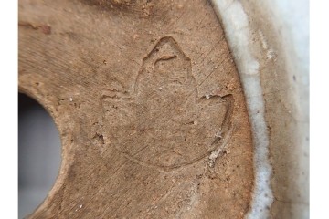 時代物　1点に東福寺の銘あり　楕円型・丸型　支那鉢や朱泥鉢の盆栽鉢3点セット　(R-090691)