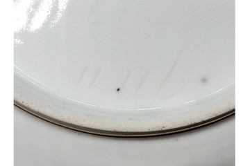 フランスアンティーク　Sevres(セーブル)　金彩　深いブルーとピンクの薔薇の対比が美しいカップ&ソーサー　ケース付き　(R-090695)