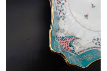 ハンガリー　HEREND(ヘレンド)　トゥッピーニの角笛　気品漂うトライアングルディッシュ　(R-090698)