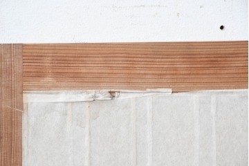 ヴィンテージ建具　昭和中期　繊細な格子意匠が上品な書院窓4枚セット　(R-090705)