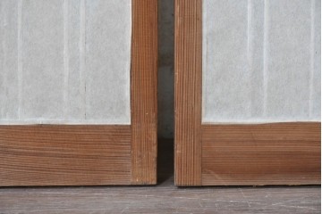 ヴィンテージ建具　昭和中期　繊細な格子意匠が上品な書院窓4枚セット　(R-090705)