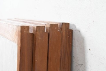 ヴィンテージ建具　昭和中期　繊細な格子意匠が上品な書院窓4枚セット　(R-090705)