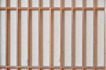 ヴィンテージ建具　昭和中期　蜀江文様の組子がアクセントを添える書院戸4枚セット　(R-090706)
