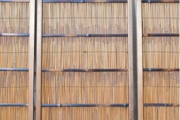 ヴィンテージ建具　昭和中期　素朴な風合いを楽しめる幅狭の夏戸4枚セット　(R-090708)