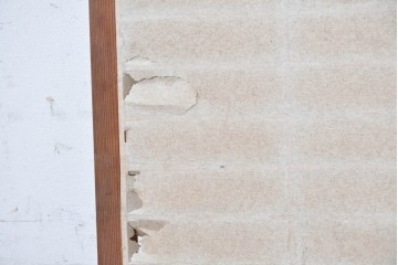 ヴィンテージ建具　昭和中期　格子が規則正しく並ぶシンプルな障子窓2枚セット　(R-090710)