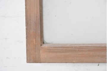 ヴィンテージ建具　昭和中期　シンプルな格子デザインの明り取り1枚　(R-090712)