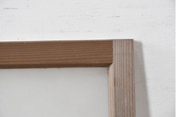 ヴィンテージ建具　昭和中期　シンプルな格子デザインの明り取り1枚　(R-090712)