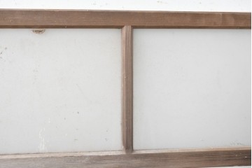 ヴィンテージ建具　昭和中期　シンプルな格子デザインの明り取り1枚　(R-090712)