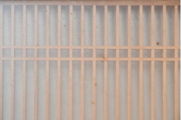 ヴィンテージ建具　昭和後期　細身の桟で多彩な幾何学模様を表した欄間2枚セット　(R-090715)