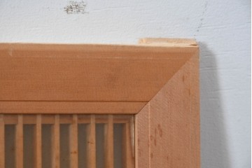 ヴィンテージ建具　昭和後期　細身の桟で多彩な幾何学模様を表した欄間2枚セット　(R-090715)