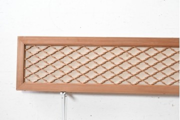 ヴィンテージ建具　昭和中期　菱形模様の組子が連なる欄間1枚　(R-090720)