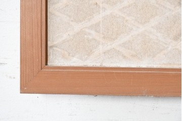 ヴィンテージ建具　昭和中期　菱形模様の組子が連なる欄間1枚　(R-090720)