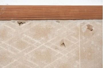 ヴィンテージ建具　昭和中期　細やかに組み上げた井筒割菱が美しい組子欄間1枚　(R-090721)