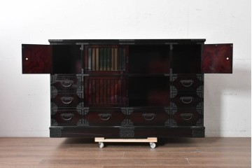 中古　美品　空間に圧倒的な和の存在感を与えるサイドボード　(R-090732)