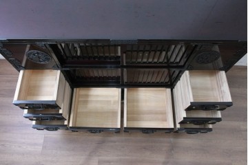 中古　美品　空間に圧倒的な和の存在感を与えるサイドボード　(R-090732)