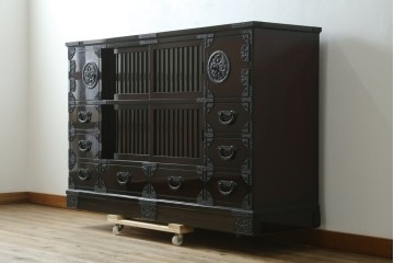 中古　美品　空間に圧倒的な和の存在感を与えるサイドボード　(R-090732)
