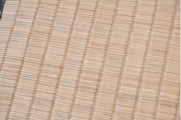 中古　駿河民芸　和の空間に馴染む畳座面のスツール4脚セット　(R-090734)
