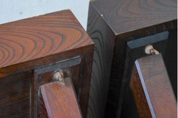 中古　駿河民芸　和の空間に馴染む畳座面のスツール4脚セット　(R-090734)