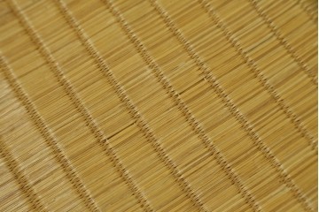 中古　駿河民芸　和の空間に馴染む畳座面のスツール4脚セット　(R-090734)