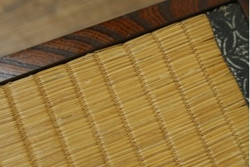 中古　駿河民芸　和の空間に馴染む畳座面のスツール4脚セット　(R-090734)