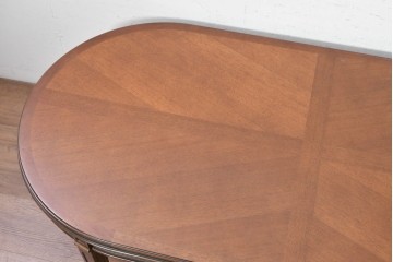 中古　maruni(マルニ木工)　地中海ロイヤルシリーズ(ROYAL)　天板の木目と繊細なライン装飾が美しいセンターテーブル 　定価約22万円　(R-090739)