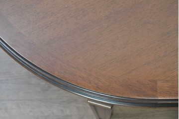 中古　maruni(マルニ木工)　地中海ロイヤルシリーズ(ROYAL)　天板の木目と繊細なライン装飾が美しいセンターテーブル 　定価約22万円　(R-090739)