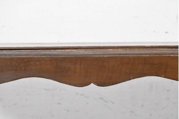 イギリスアンティーク　1940年頃　旧カナダ外務省備品　シェルモチーフの彫刻が上品なコンソールテーブル　(R-090742)