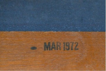 イギリスヴィンテージ　1960年から1970年頃　A.H.McIntosh(マッキントッシュ)社　No.9433　チーク材　木の温もりを感じる端正なダイニングチェア2脚セット　(R-090748)