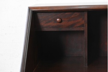 和製ヴィンテージ　美品　松本民芸家具　#308型　収納力のある上品なライティングビューロー　定価約45万円　(R-090751)
