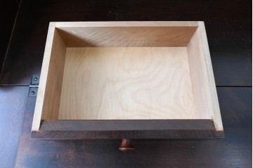 和製ヴィンテージ　美品　松本民芸家具　#308型　収納力のある上品なライティングビューロー　定価約45万円　(R-090751)