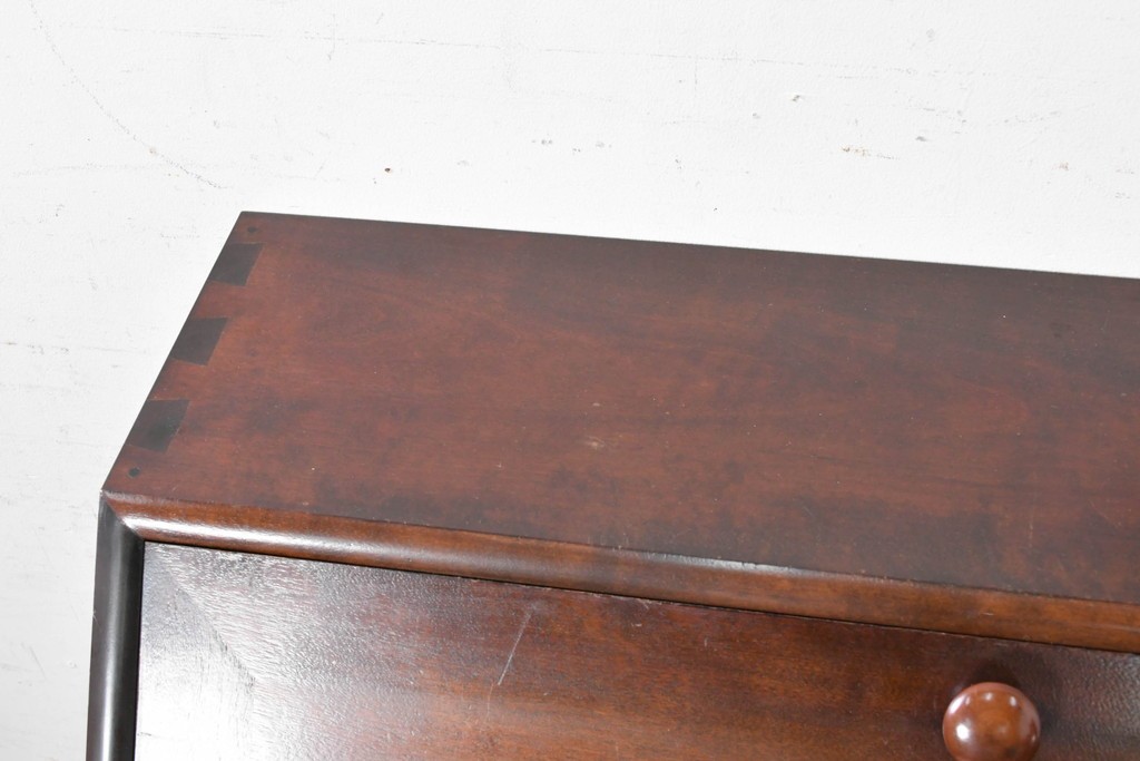 和製ヴィンテージ　美品　松本民芸家具　#308型　収納力のある上品なライティングビューロー　定価約45万円　(R-090751)