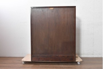 和製ヴィンテージ　美品　松本民芸家具　#308型　収納力のある上品なライティングビューロー　定価約45万円　(R-090751)