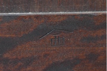 和製ヴィンテージ　美品　松本民芸家具　#308型　収納力のある上品なライティングビューロー　定価約45万円　(R-090751)