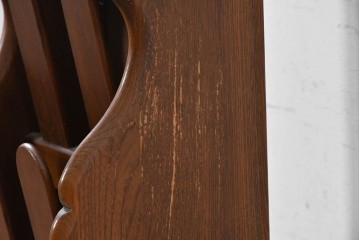 和製ヴィンテージ　昭和後期　希少な廃番品!!　オールドカリモク　カリモク家具(karimoku)　木の温もりを感じるレトロなスリッパラック　(R-090754)