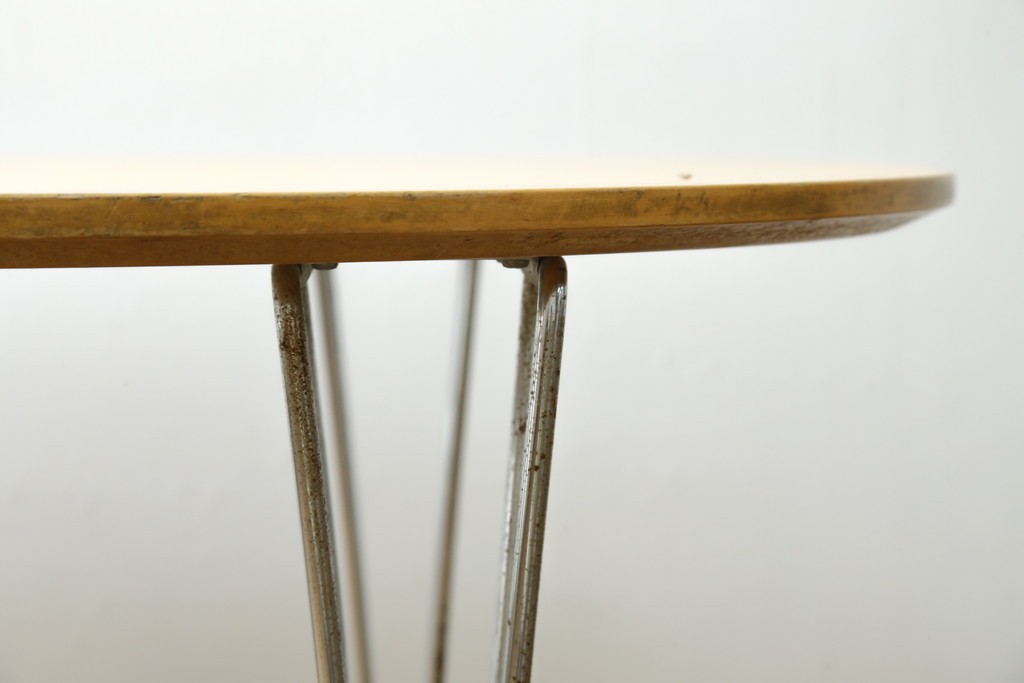 デンマークヴィンテージ　FRITZ HANSEN(フリッツハンセン)　数学的曲線が美しいスーパー楕円テーブル　現行定価約38万円　(R-090755)