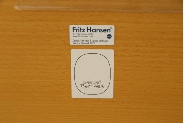 デンマークヴィンテージ　FRITZ HANSEN(フリッツハンセン)　数学的曲線が美しいスーパー楕円テーブル　現行定価約38万円　(R-090755)