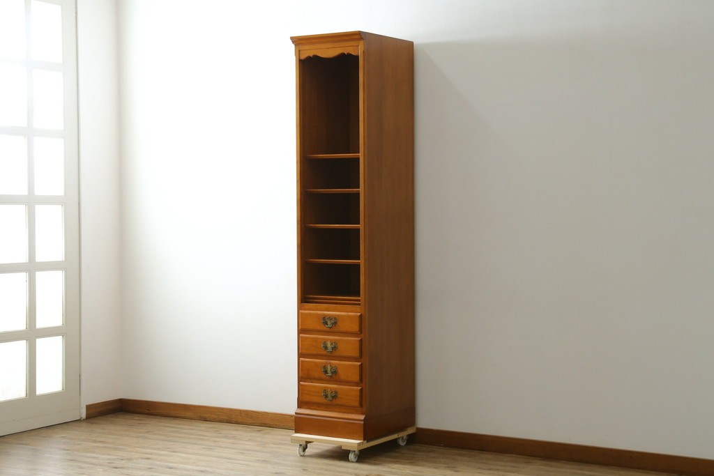 中古　美品　希少サイズ　特注品!!　横浜クラシック家具ダニエル(Daniel)　高さ約2mの縦型シェルフ　(R-090764)