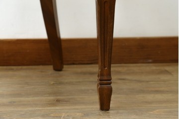 中古　美品!!　DREXEL HERITAGE(ドレクセルヘリテイジ)　Cameo Classics(キャメオクラシックス)　マホガニー材　ラタン編みと花柄ファブリックが上品なアームチェア　定価約35万円　(R-090773)