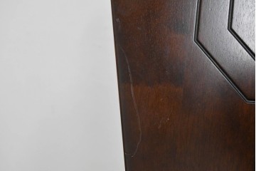 中古　廃番モデル　星野民芸(星野民藝)　桜材　個性的なデザインのダイニングチェア2脚セット　(R-090776)