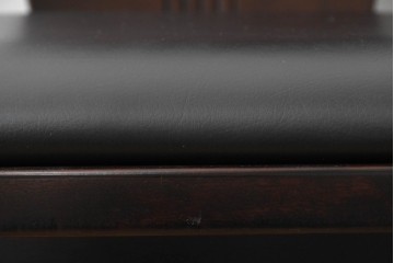 中古　廃番モデル　星野民芸(星野民藝)　桜材　個性的なデザインのダイニングチェア2脚セット　(R-090776)