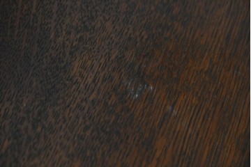 イギリスアンティーク　1920年頃　オーク材　バーリーツイストの支柱と丸鏡がかわいらしいドレッシングチェスト　(R-090786)