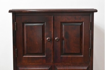 和製ヴィンテージ　北海道民芸家具　上品な佇まいのサイドキャビネット　(R-090788)