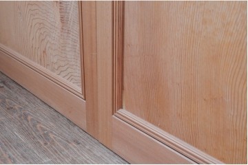 中古建具　和モダンな雰囲気づくりにおすすめの組子入りガラス帯戸2枚セット　(R-090809)