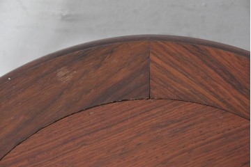 和製ヴィンテージ　高級品!!　紫檀(シタン)材　太鼓型の造形がかわいらしいスツール　(R-090810)