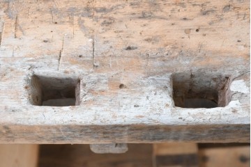 【簡易リペア限定品】　イギリスアンティーク　1920年から1950年頃　家具工房で使われていた重厚な佇まいのワークベンチ　(R-090816)