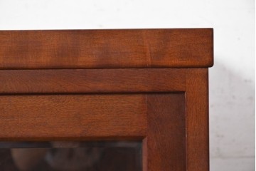 《台輪取り付け加工費込み》　中古　美品　松本民芸家具　端正な引き戸が品よく映える収納棚　(R-090819)