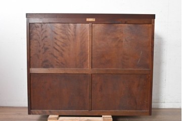 《台輪取り付け加工費込み》　中古　美品　松本民芸家具　端正な引き戸が品よく映える収納棚　(R-090819)