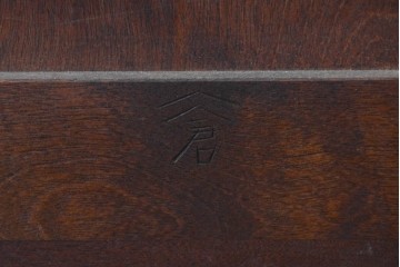 《天板取り付け加工費込み》　中古　美品　松本民芸家具　重厚感のある和モダンなサイドボード　(R-090820)
